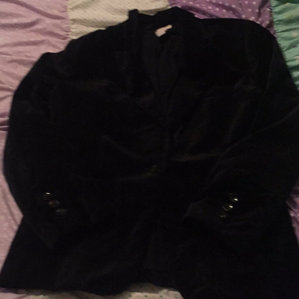 Chico’s size 1 black velvet blazer